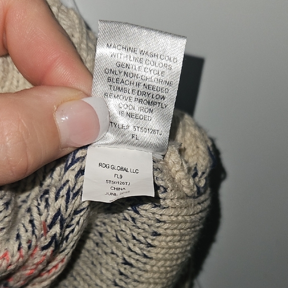 Cloud Chaser Bo Ho ✨️ Cream Knit Poncho Sweater Size M - Picture 7 of 8